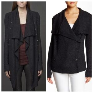 Skull Cashmere S SMALL Clove Cashmere Jacket Drape Cardigan